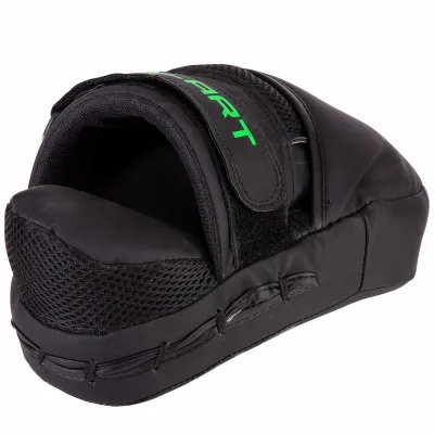 Лапа вигнута для боксу та єдиноборств ZELART VL-3093 розмір 24x18,5x5 см чорний-салатовий - 3 - Robinzon.ua