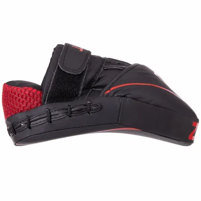 Лапа вигнута для боксу та єдиноборств Zelart VL-3148 25x18x5 см чорний-червоний - 5 - Robinzon.ua