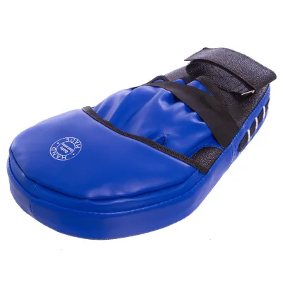 Лапа Пряма подовжена для боксу та єдиноборств BOXER 2009-01 40х21х4,5 см чорний-синій - 4 - Robinzon.ua