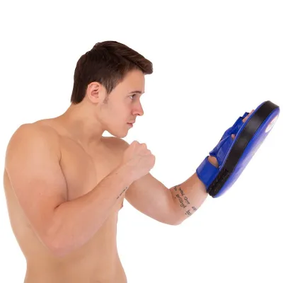 Лапа Прямая удлиненная для бокса и единоборств TWINS PML-9-L левая размер 36x19x6 см синий - 6 - Robinzon.ua