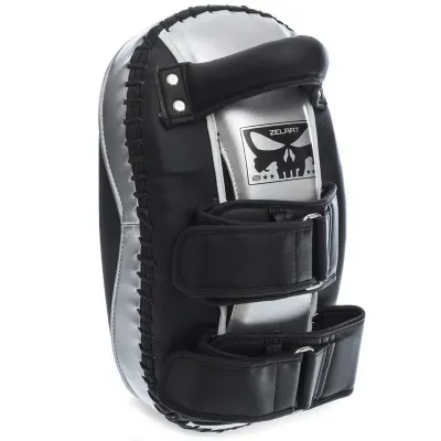 Пади для тайського боксу Тай-педи ZELART BO-1326 розмір 33x20x11 см чорний-срібний - 1 - Robinzon.ua