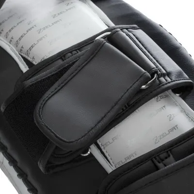 Пады для тайского бокса Тай-пэды ZELART BO-1339 размер 31x20x11 см чёрный-белый - 4 - Robinzon.ua