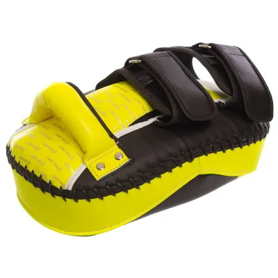 Пады для тайского бокса Тай-пэды ZELART BO-1373 размер 31x19x9 см лимонный-чёрный - 3 - Robinzon.ua