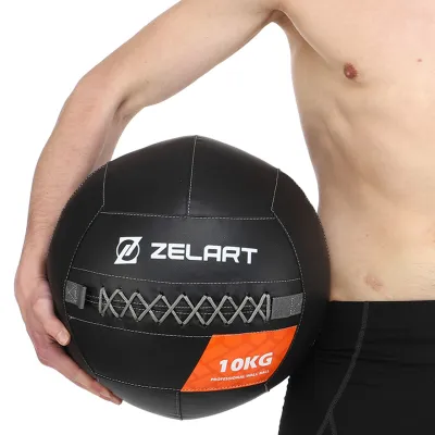 М'яч волбол 10 кг для кросфіту та фітнесу Zelart-7822-10 Медболи - 6 - Robinzon.ua