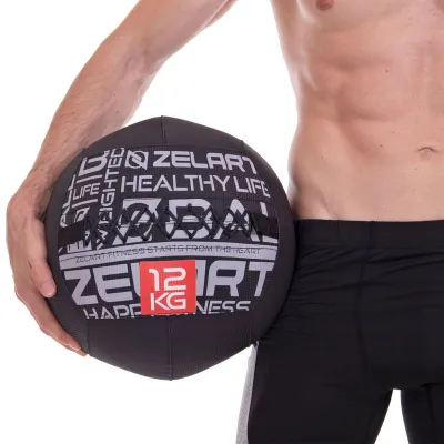 М'яч 12 кг набивний для кросфіту волбол Zelart-2637-12 - 1 - Robinzon.ua