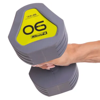 Гантель 6 кг покрытие TPU Zelart-2678-6 - 3 - Robinzon.ua