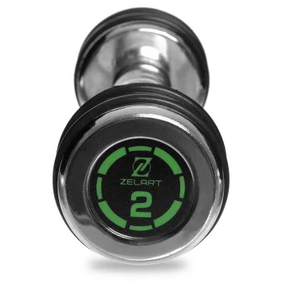 Гантель 2 кг хромированная Zelart-2622-2 - 2 Гантель 2 кг хромированная Zelart-2622-2 - 2 - Robinzon.ua