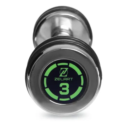 Гантель 3 кг хромированная Zelart-2622-3 - 3 - Robinzon.ua