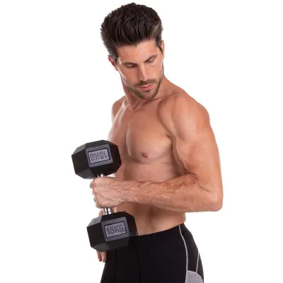 Гантель 15 кг цільна шестигранна SP-Planeta-8013-15 - 4 - Robinzon.ua