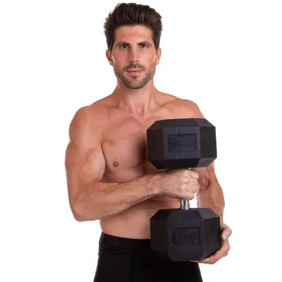 Гантель 47.5 кг цельная шестигранная Zelart-2679-47_5 - 4 - Robinzon.ua