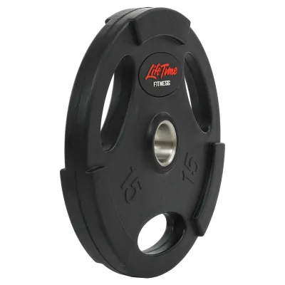 Блин (диск) обрезиненный 15 кг 51 мм LIFE-80154B-15 Гантели, гири, штанги и диски - 3 - Robinzon.ua