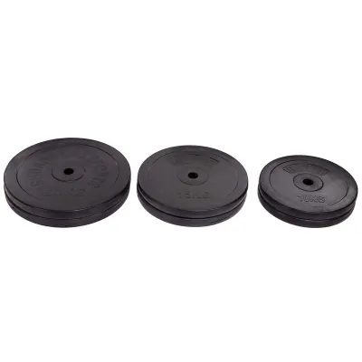 Штанга прямая с обрезиненными блинами на 98 кг длина-1,8м SPORTS 1139-98R - 5 - Robinzon.ua