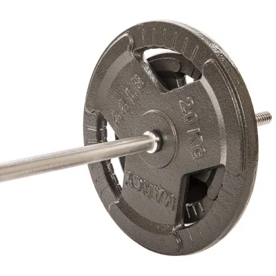 Штанга прямая со стальными блинами на 83 кг длина-1,8м SPORTS 1139-83 - 3 - Robinzon.ua