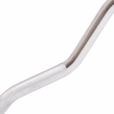 Штанга фиксированная изогнутая обрезиненная Zelart 6231-50 длина 95 см 50 кг - 5 - Robinzon.ua