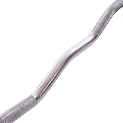 Штанга фиксированная изогнутая полиуретановая Zelart 2690-35 длина 110 см 35 кг - 4 - Robinzon.ua