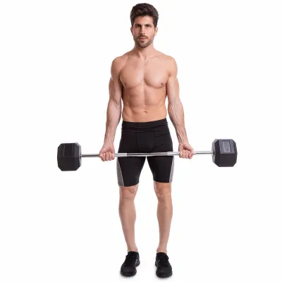 Штанга фиксированная прямая обрезиненная Record 6230-45 длина 95 см 45 кг - 6 - Robinzon.ua