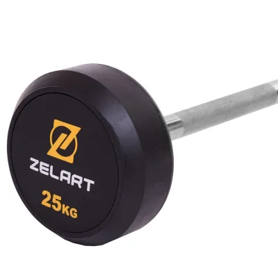 Штанга фиксированная прямая обрезиненная Zelart 2685-25 длина 95 см 25 кг - 2 Штанга фиксированная прямая обрезиненная Zelart 2685-25 длина 95 см 25 кг - 2 - Robinzon.ua