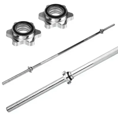 Штанга набірна 200 см + W-подібний гриф + Гантелі 142 кг Гантелі, гирі, штанги та диски ударостійкий пластик - 4 - Robinzon.ua