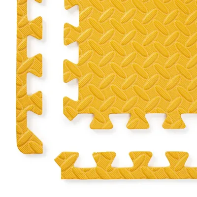 Мат-пазл толщиною 1 см размер 60х60см 1 часть EVA оранжевый Спортивные маты - 2 - Robinzon.ua