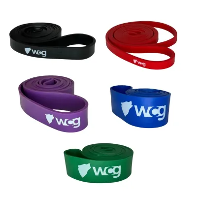 Резинка-еспандер 20-60 кг для тренувань та фітнесу WCG Level 4 (45 мм) Еспандери - 2 - Robinzon.ua