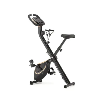 Велотренажер магнитный Gymtek FX600 складной с эспандерами черный с желтым - 6 - Robinzon.ua