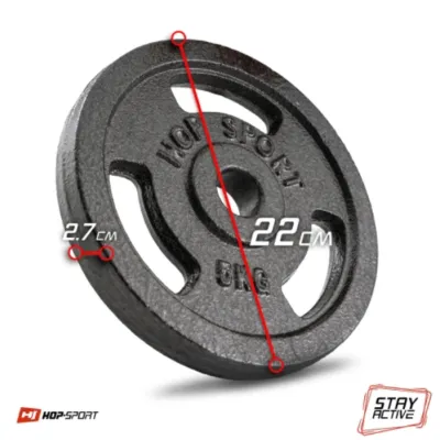 Диск металевий 5 кг 51мм Hop-Sport - 1 - Robinzon.ua