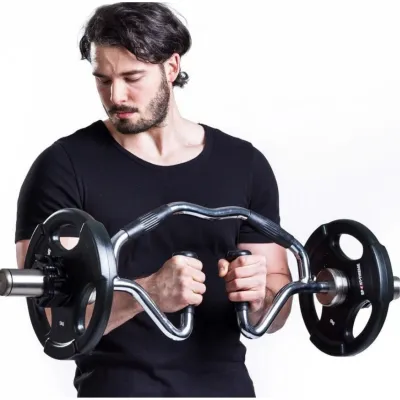 Гриф для штанги олимпийский York Fitness 86см 50мм с резиновыми рукоятками - 5 - Robinzon.ua