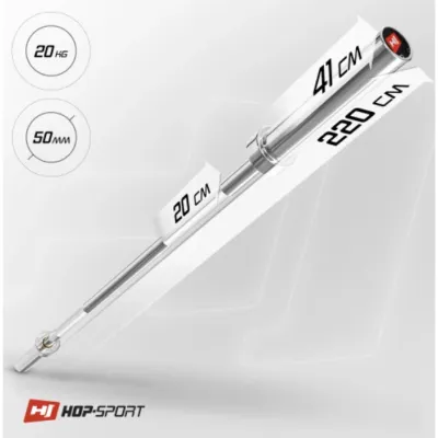 Гриф для штанги олимпийский York Fitness прямой 220 см 50мм хром - 5 - Robinzon.ua