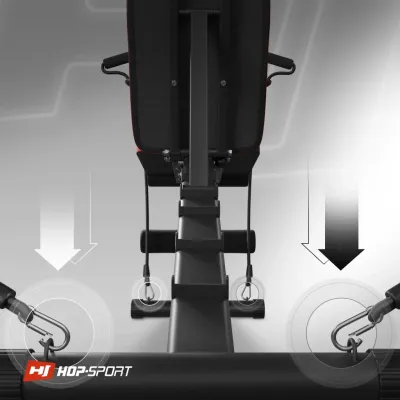 Скамейка универсальная с эспандерами Hop-Sport  HS-2030HB - 4 - Robinzon.ua