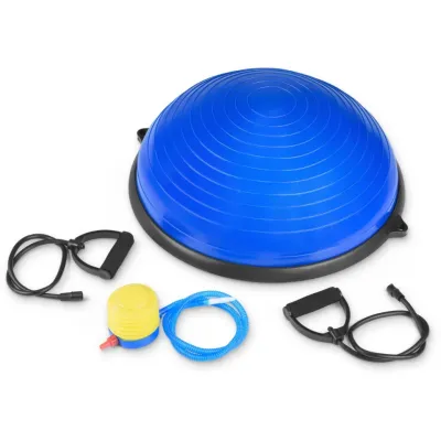 Балансировочная полусфера для фитнеса Gymtek Bosu 58см з еспандерами + насос - 1 - Robinzon.ua