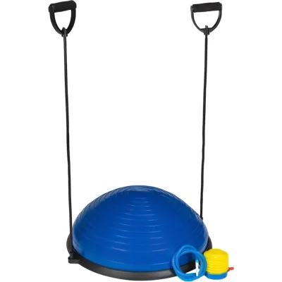 Балансировочная полусфера для фитнеса Gymtek Bosu 58см з еспандерами + насос - 2 - Robinzon.ua