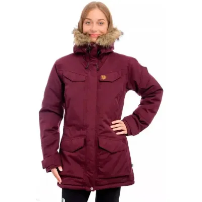 Міська жіноча тепла мембранна парка Fjallraven Nuuk Parka, L - Dark Garnet (89655.356.L) 2021 - 1 - Robinzon.ua