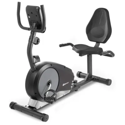 Горизонтальный велотренажер магнитный Hop-Sport 040L Root черно-белый - 1 - Robinzon.ua