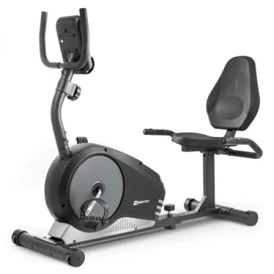 Горизонтальный велотренажер магнитный Hop-Sport 040L Root черно-белый - 2 - Robinzon.ua