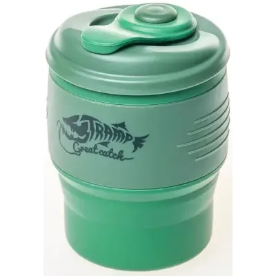 Кружка складная TRAMP силиконовая с крышкой 350мл UTRC-082, Зеленый - 3 - Robinzon.ua