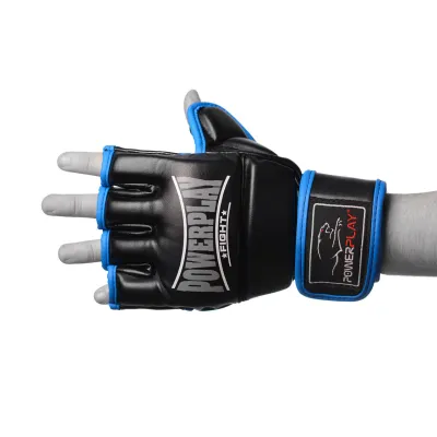 Перчатки для MMA PowerPlay 3058 Черно-Синие L - 4 - Robinzon.ua