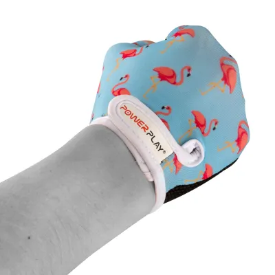 Велоперчатки PowerPlay 001 Фламинго Голубые 2XS - 1 - Robinzon.ua