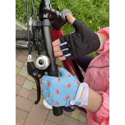 Велоперчатки PowerPlay 001 Фламинго Голубые 2XS - 5 - Robinzon.ua