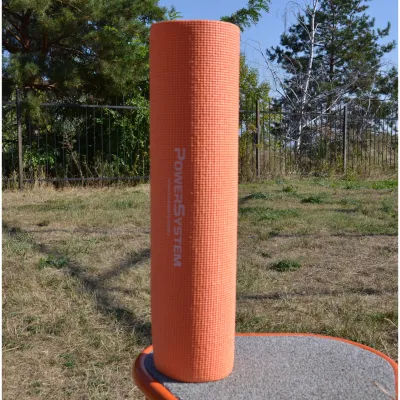 Коврик для йоги и фитнеса Power System PS-4014 Fitness-Yoga Mat Orange - 5 - Robinzon.ua