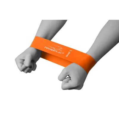 Фитнес-резинка PowerPlay 4140 Level 1 (600*60*0.6 мм, 5 кг) Помаранчева - 5 - Robinzon.ua