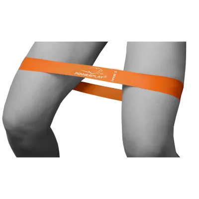 Фитнес-резинка PowerPlay 4140 Level 1 (600*60*0.6 мм, 5 кг) Помаранчева - 6 - Robinzon.ua