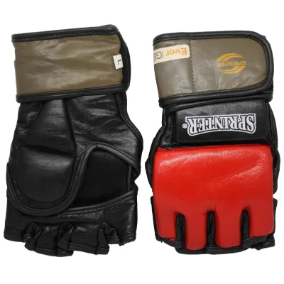 Рукавички для єдиноборств Sprinter "EverGel Grappling" - L. Червоні. Шкіра - 1 - Robinzon.ua