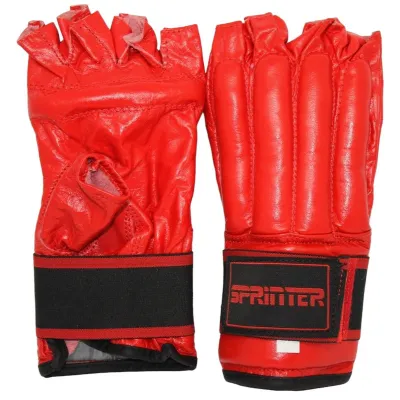 Перчатки шингарты кожаные SPRINTER на липучке красный L - 1 - Robinzon.ua