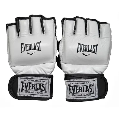 Перчатки для смешанных единоборств MMA Everlast кожа, размер XL. Белые. Кожа - 1 Перчатки для смешанных единоборств MMA Everlast кожа, размер XL. Белые. Кожа - 1 - Robinzon.ua