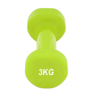 Гантель PowerPlay 4125 вінілова 3 кг Зелена - 4 - Robinzon.ua