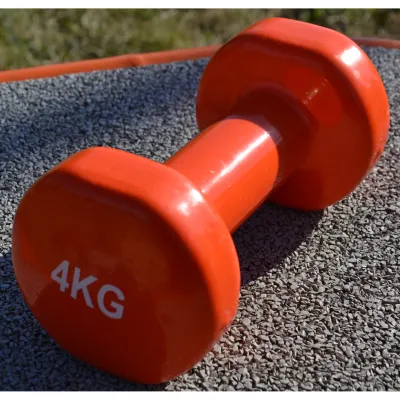Гантель PowerPlay 4125 вінілова 4 кг Помаранчева - 4 - Robinzon.ua