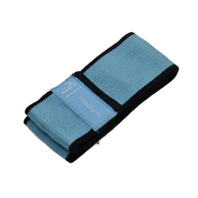 Резинка для фитнеса тканевая PowerPlay 4111 M Medium (d_76cm) голубой - 5 - Robinzon.ua