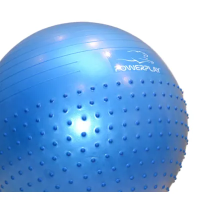 Мяч для фитнеса (фитбол) полумассажный PowerPlay 4003 &Oslash;65 cm Gymball Синий + насос - 5 - Robinzon.ua