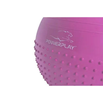 Мяч для фитнеса (фитбол) полумассажный PowerPlay 4003 &Oslash;75 cm Gymball Сиреневый + насос - 1 - Robinzon.ua