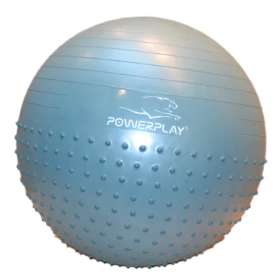 Мяч для фитнеса (фитбол) полумассажный PowerPlay 4003 &Oslash;65 cm Gymball Зеленый + насос - 4 - Robinzon.ua